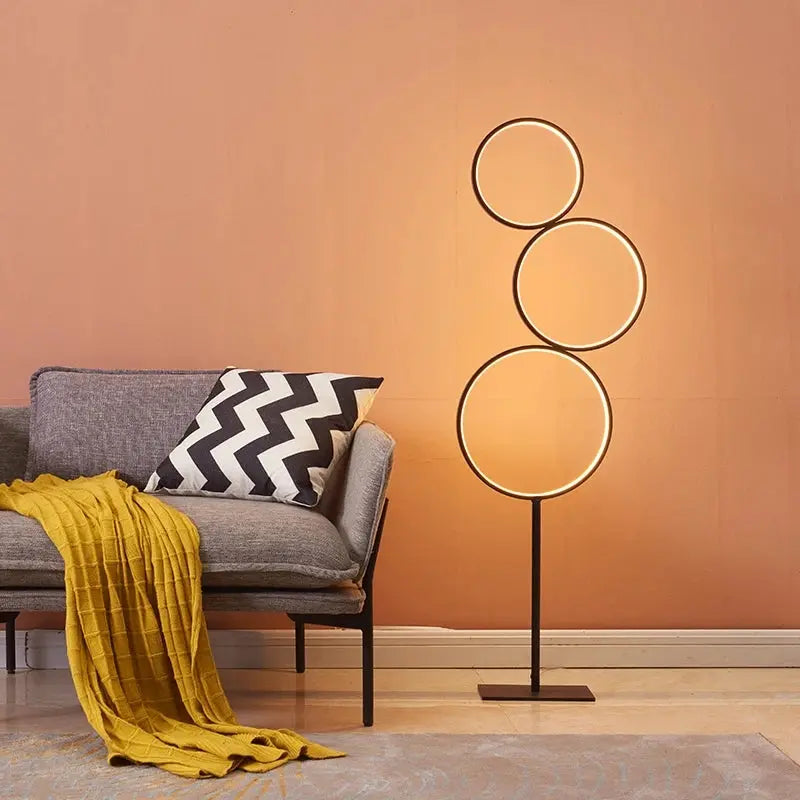 Modern Ring Touch Switch Floor Lamps Nordic Art Interior Decoration Home LED Floor Lamp for Living Bedroom Standing Lamp Fixture - DynamicDrop Hub