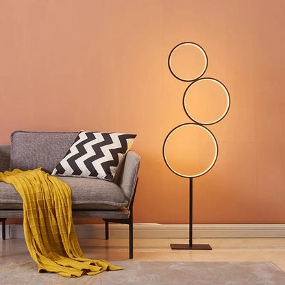 Modern Ring Touch Switch Floor Lamps Nordic Art Interior Decoration Home LED Floor Lamp for Living Bedroom Standing Lamp Fixture - DynamicDrop Hub