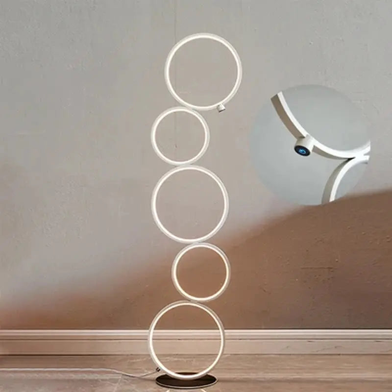 Modern Ring Touch Switch Floor Lamps Nordic Art Interior Decoration Home LED Floor Lamp for Living Bedroom Standing Lamp Fixture - DynamicDrop Hub