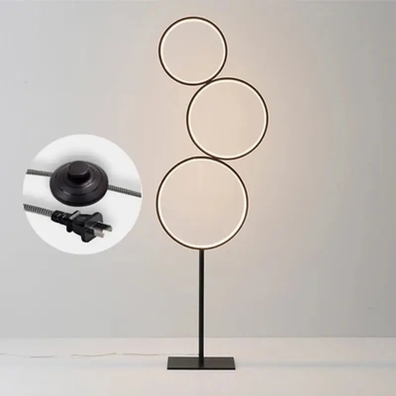 Modern Ring Touch Switch Floor Lamps Nordic Art Interior Decoration Home LED Floor Lamp for Living Bedroom Standing Lamp Fixture - DynamicDrop Hub