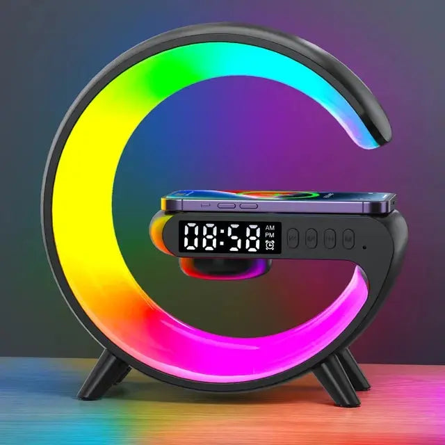 Multifunction Wireless Charger Pad Stand - Speaker TF RGB Night Light - DynamicDrop Hub