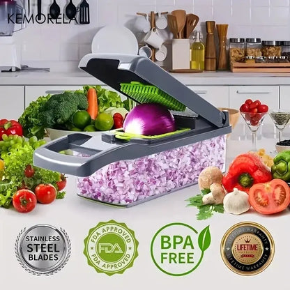 Multifunctional Vegetable Chopper - DynamicDrop Hub