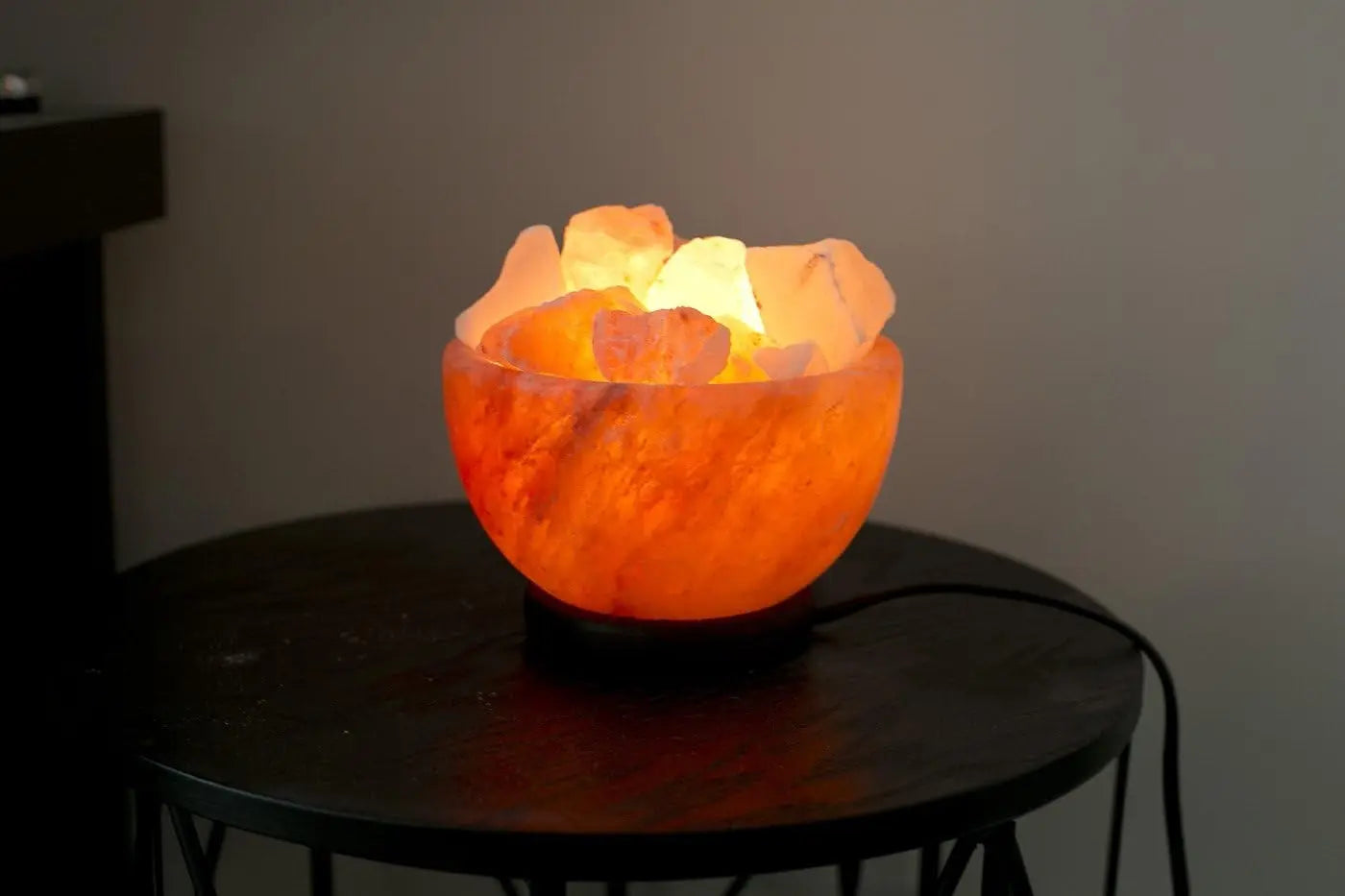 Natural Himalayan Salt Lamp Bowl – Hand Crafted from Genuine Crystal Salt Rock - DynamicDrop Hub