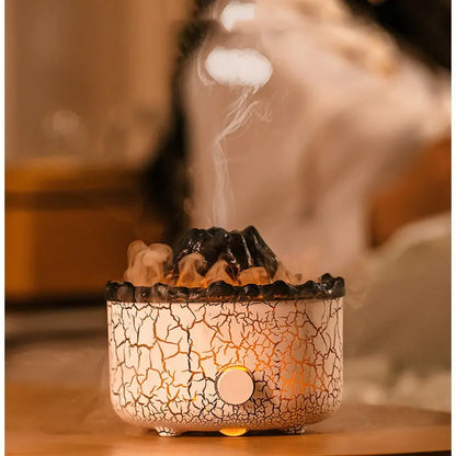 New Creative Volcano Humidifier Aromatherapy Machine Spray Jellyfish Air Flame Humidifier Diffuser - DynamicDrop Hub