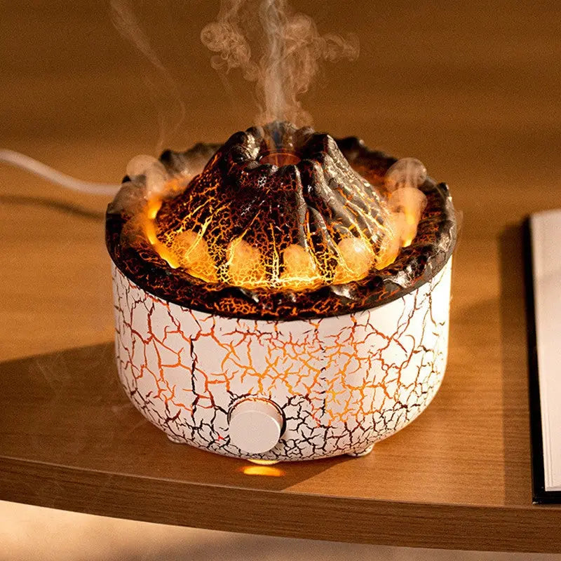 New Creative Volcano Humidifier Aromatherapy Machine Spray Jellyfish Air Flame Humidifier Diffuser - DynamicDrop Hub