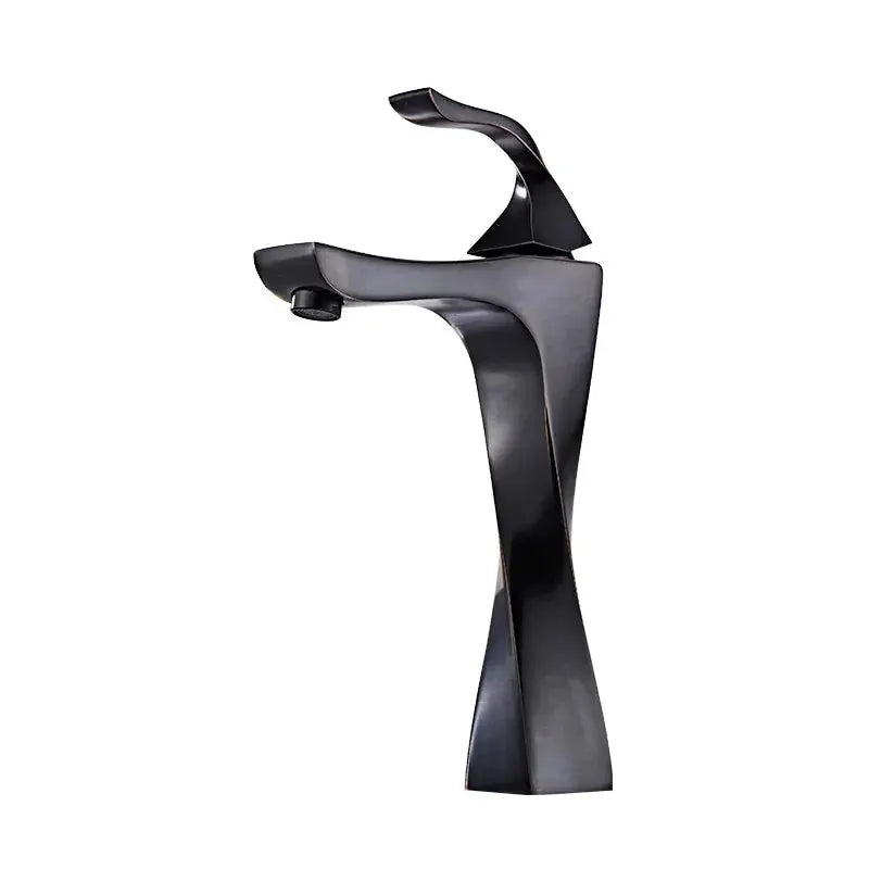 New Design Basin Faucet Black and Chrome Bathroom Sink Faucet Single Handle Basin Taps Deck Wash Hot Cold Mixer Tap Crane - DynamicDrop Hub