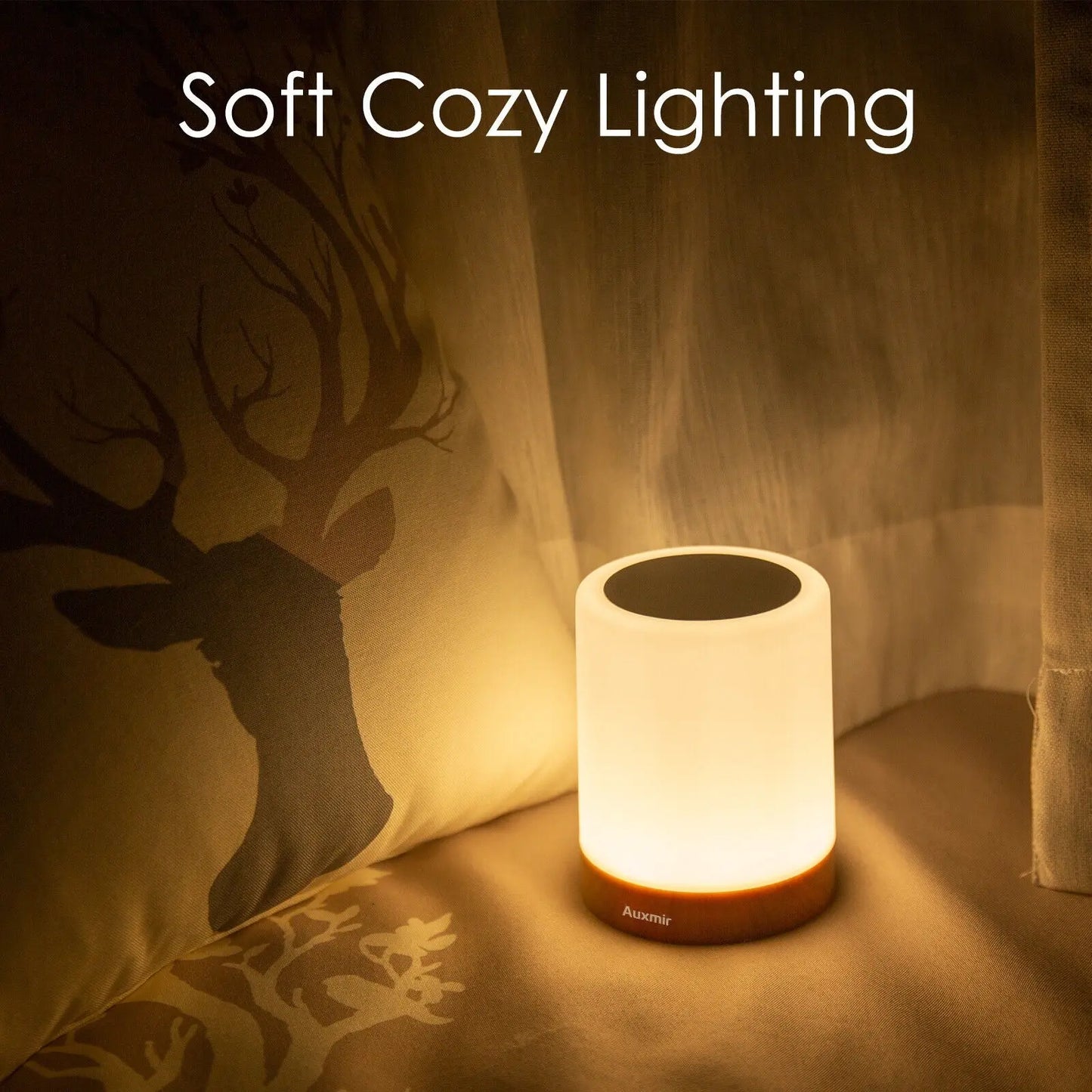Night Light LED Touch Bedside Table Lamp Multi-Color Dimmable Chargeable - DynamicDrop Hub