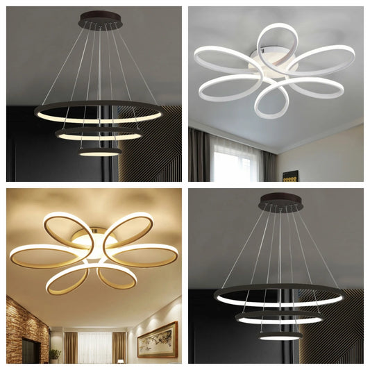 Nordic Luxury Pendant Chandelier Light Hanging Lamp LED Ceiling Lights for Bedroom Bedside Home Decoration Chandelier Light