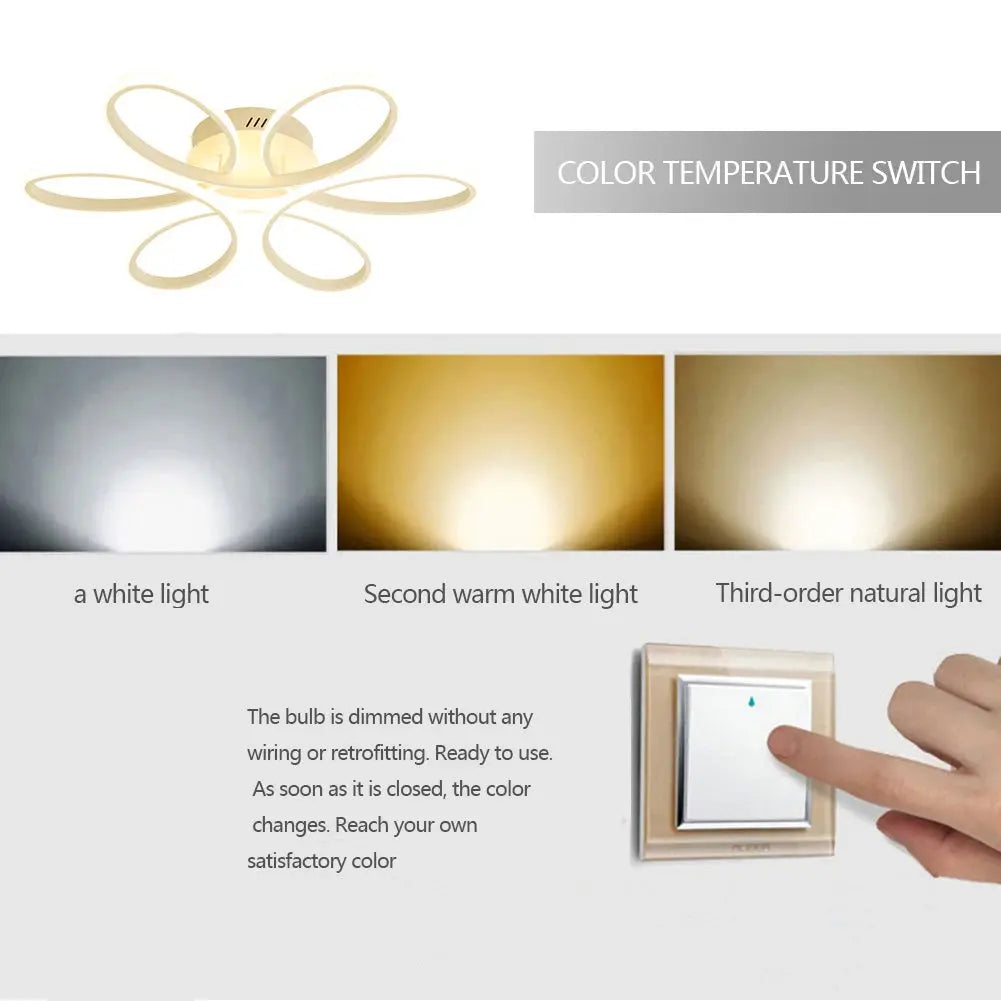 Nordic Luxury Pendant Chandelier Light Hanging Lamp LED Ceiling Lights for Bedroom Bedside Home Decoration Chandelier Light - DynamicDrop Hub