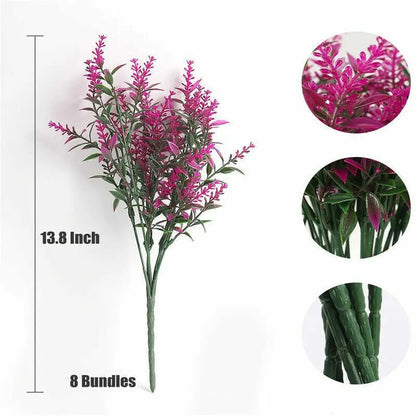 Artificial Flowers Plastic Plants UV Resistant Home Indoor/Outdoor Garden Decor - DynamicDrop Hub