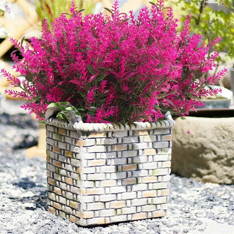 Artificial Flowers Plastic Plants UV Resistant Home Indoor/Outdoor Garden Decor - DynamicDrop Hub