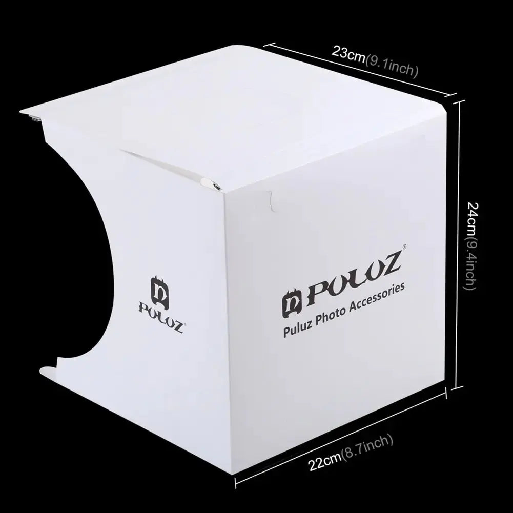 PULUZ 20cm Mini LED Photography Light Box Kit - DynamicDrop Hub