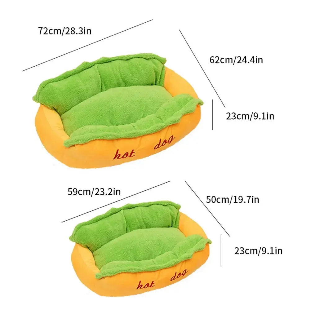 Pet Bed Hot Dog House Lounger Bed Kennel Mat Soft Fiber Pet Dog Puppy Warm Removable Washable Waterlon for Cats - DynamicDrop Hub