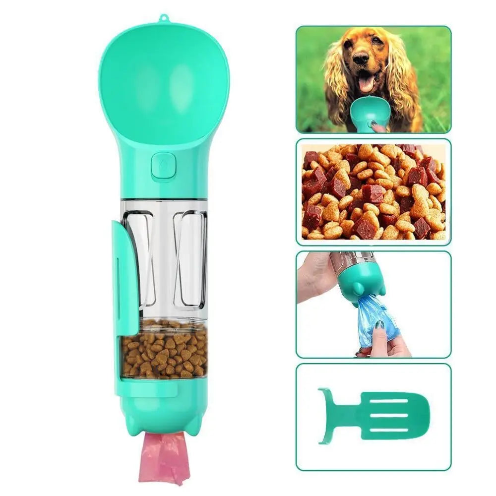 Pet Dog Water Bottle Travel Portable Drinking Water Dispenser with Poo Bags - DynamicDrop Hub