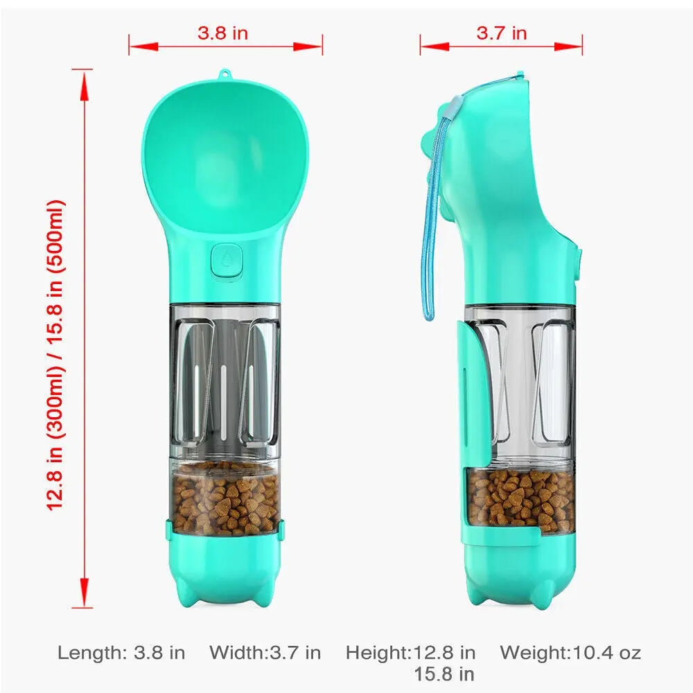 Pet Dog Water Bottle Travel Portable Drinking Water Dispenser with Poo Bags - DynamicDrop Hub