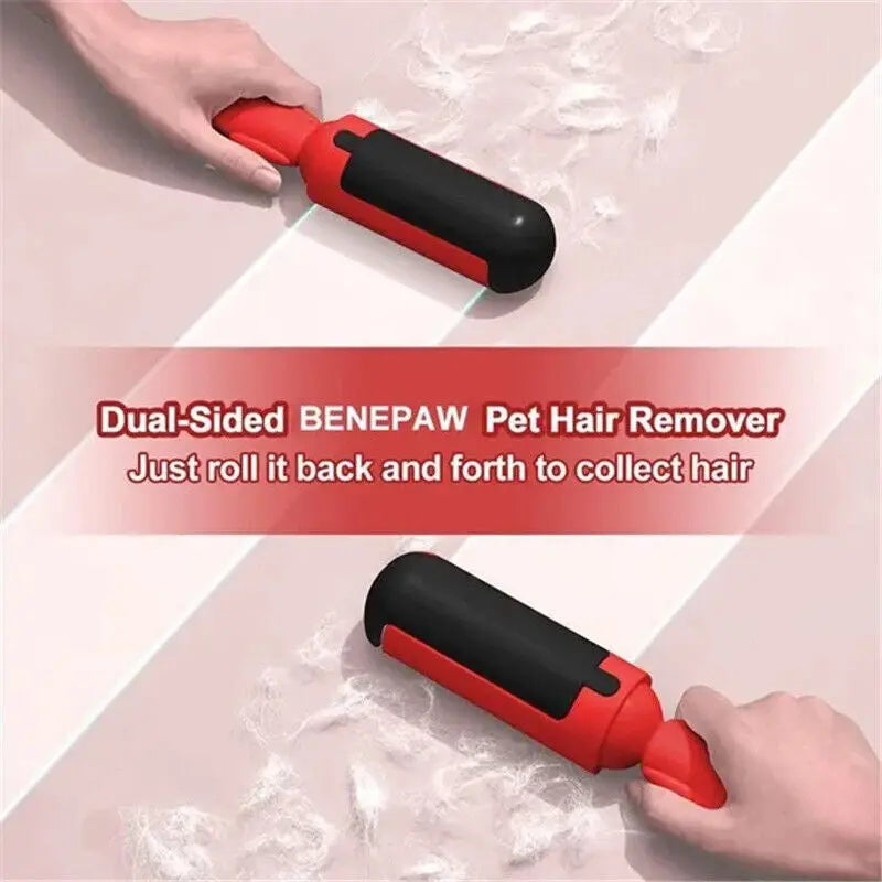 Pet Hair Remover Multi-Function Double-Sided Hair Brush Cat Dog Roller Scraper - DynamicDrop Hub