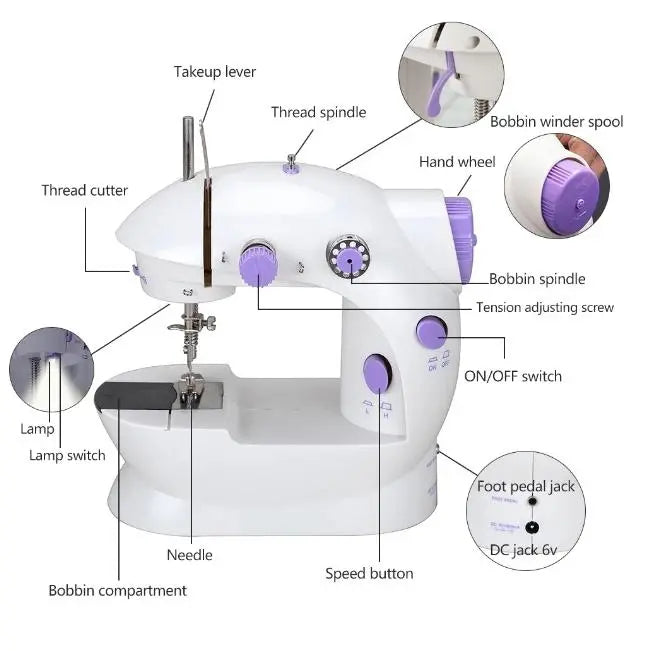 Portable Electric Sewing Machine for Beginners - Your Ultimate DIY Home Sewing Companion - DynamicDrop Hub