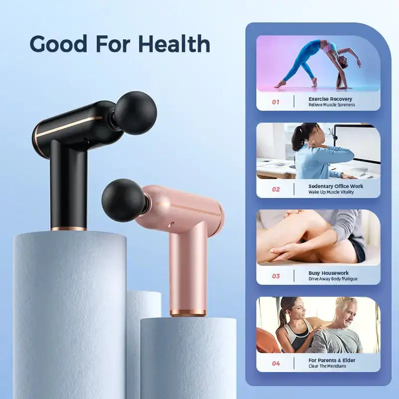 Portable Percussion Massage Gun - DynamicDrop Hub