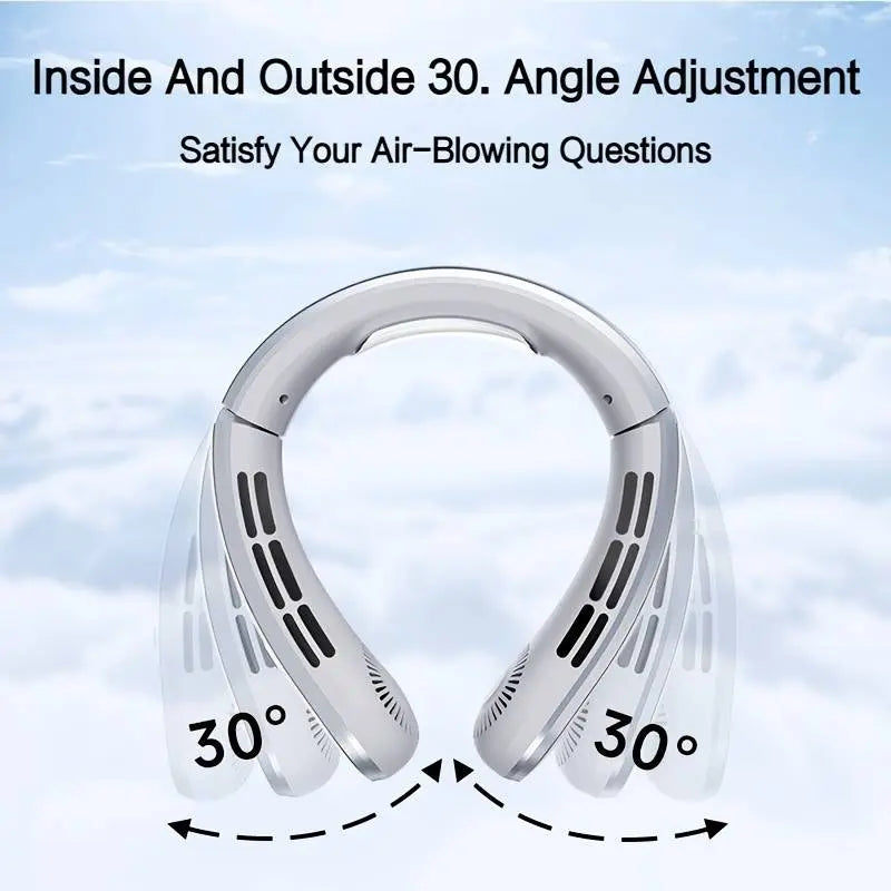 Powerful Silent Portable Neck Fan: Stay Cool Anytime, Anywhere! 🌬️❄️ - DynamicDrop Hub