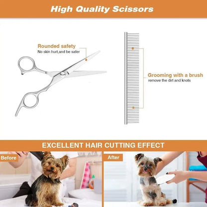 Professional Pet Dog Grooming Clipper Thick Fur Hair Trimmer Electric Shaver Set - DynamicDrop Hub