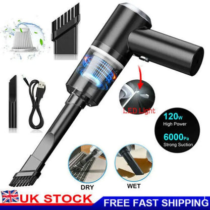 Rechargeable Wireless Vacuum Cleaner Car Handheld Vaccum Mini Power Suction USB - DynamicDrop Hub