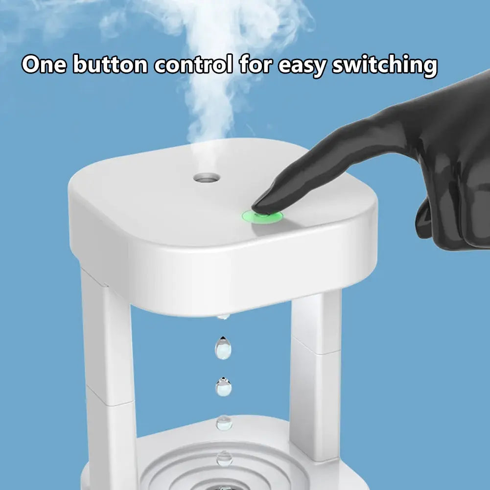 Revolutionary Anti-Gravity Water Droplet Humidifier - Ultra-Quiet, Ultimate Comfort - DynamicDrop Hub