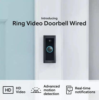 Ring Video Doorbell with Motion Detection, HD Camera, and Two-Way Audio - Enhanced Home Security - DynamicDrop Hub