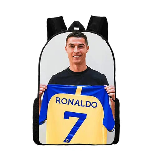 Ronaldo Wallpaper Cr7 Backpack Boys and Girls School Bag Children's - DynamicDrop Hub