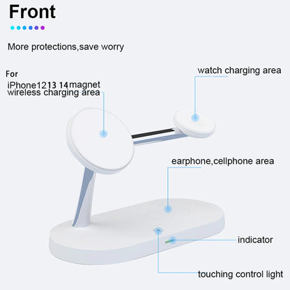 3-in-1 Fast Wireless Charging Station | Foldable Charger Dock for iPhone 16/15/14, Apple Watch & AirPods