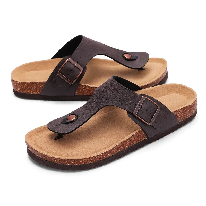 Crestar Cork Suede Mules Slippers – Classic Unisex Outdoor Clogs with Arch Support