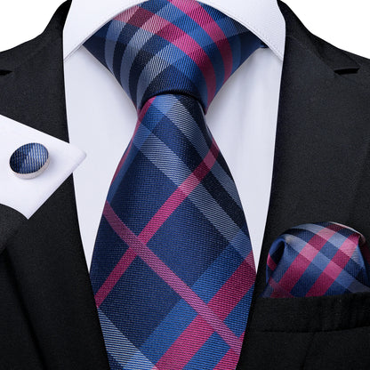 Men’s Paisley Tie Set – Luxury Silk-Feel Necktie, Pocket Square & Cufflinks – Formal Wedding & Prom Gift Set