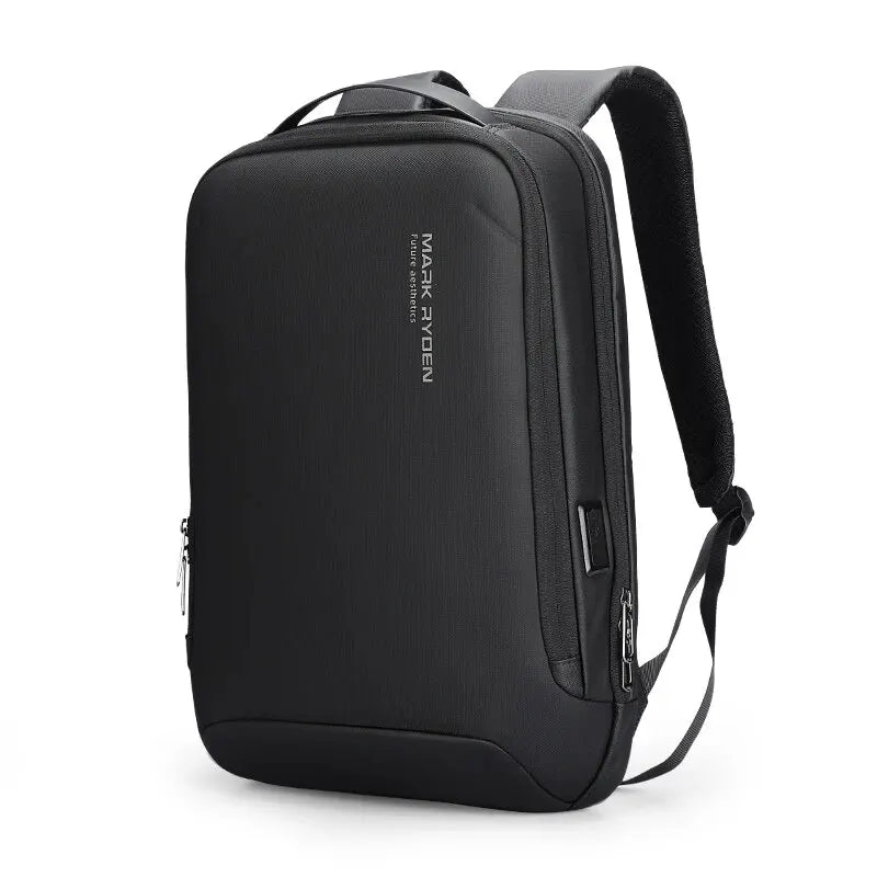 MARK RYDEN Slim Laptop Backpack for Men Business Minimalist Backpack YKK Zipper Scratch Resistant with USB