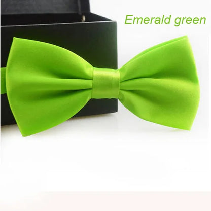 Classic Unisex Bow Tie – Adjustable Solid Color Bowtie for Men, Boys & Girls – Formal Wedding & Party Accessory