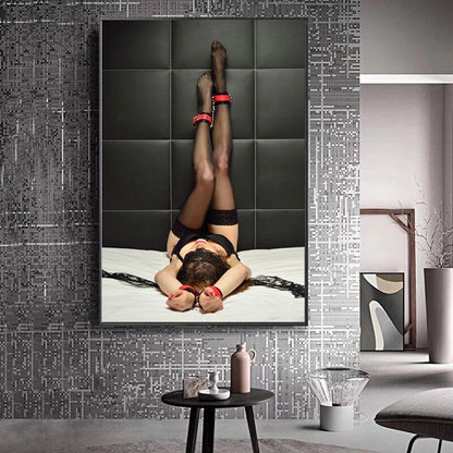 Modern Classic Sexy Girl Canvas Prints and Painting Wall Art HD Posters Picture for Living Room Home Office Decor Frameless Gift