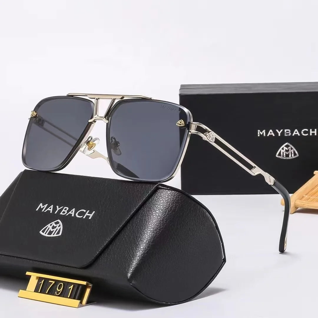 Luxury Maybach-Inspired Sunglasses – High-End UV Protection Goggles for Men & Women