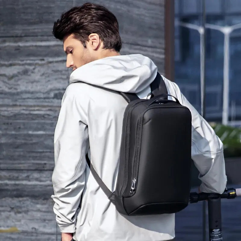 MARK RYDEN Slim Laptop Backpack for Men Business Minimalist Backpack YKK Zipper Scratch Resistant with USB