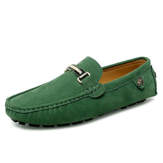 Elegantes Men Loafers – Soft Moccasins, Lightweight Leather Slip-On Flats for Spring & Autumn