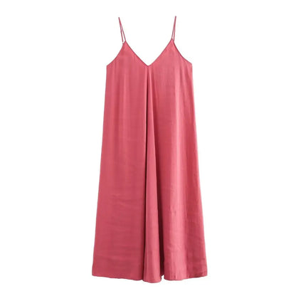 Backless Draped Slip Maxi Dress – Sexy Summer Beach Dress 