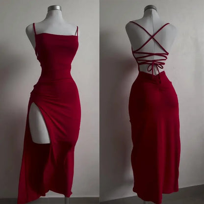 Explosive Summer Halter Strap Bodycon Dress – Spice Girl Vibe High-Sensibility Clubwear
