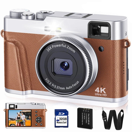 4K Digital Camera Auto Focus 48MP Vlogging Camera Perfect for YouTube Creators, Beginners, and Photography Enthusiasts