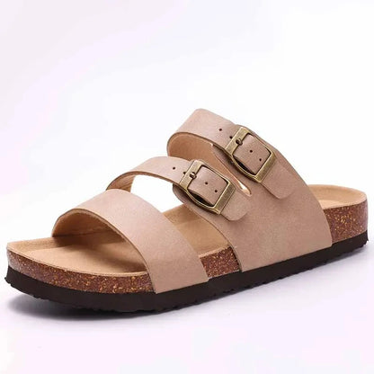 Crestar Cork Suede Mules Slippers – Classic Unisex Outdoor Clogs with Arch Support