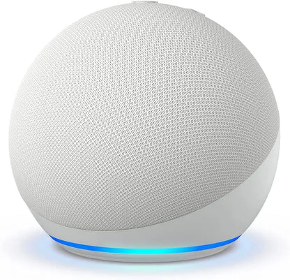 Best-Selling Echo Dot 5th Gen Smart Speaker Bundle – Alexa & Google Assistant, Wireless Clock, Portable (4th & 5th Gen Compatible)