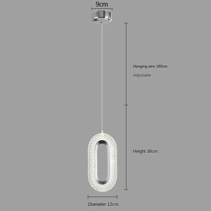 Nordic Luxury Bedside Chandelier Long Line Living Room Background Wall Light Study Chandelier Bedroom Bedside Small Chandelier