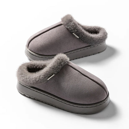 Fashion Women’s Fluffy Slippers – Thick EVA Sole, Anti-Slip & Warm ladies Winter House Slippers