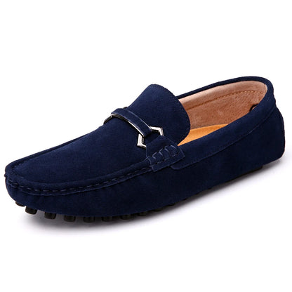 Tide Men’s Business Moccasin Shoes – Black, Blue & Red Casual Luxury Loafers (Size 38-47)