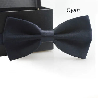 Classic Unisex Bow Tie – Adjustable Solid Color Bowtie for Men, Boys & Girls – Formal Wedding & Party Accessory