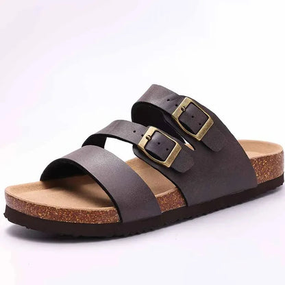 Crestar Cork Suede Mules Slippers – Classic Unisex Outdoor Clogs with Arch Support