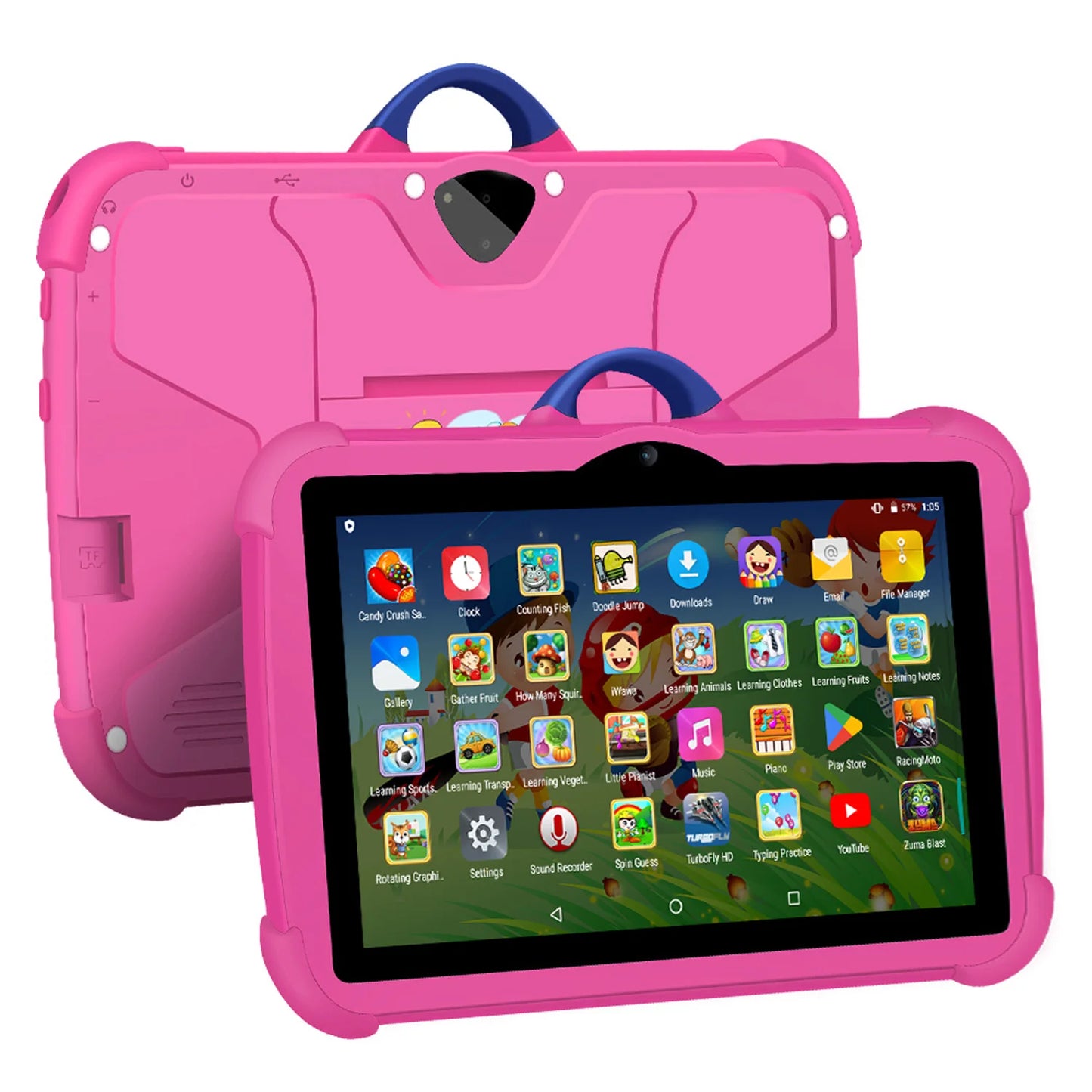 Kids Tablet 7 Inch Quad Core 4GB RAM 64GB ROM Android Learning Education Games Tablets Children'S Gifts