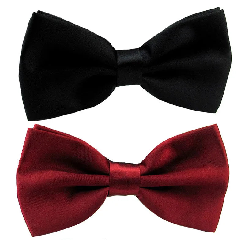 Classic Unisex Bow Tie – Adjustable Solid Color Bowtie for Men, Boys & Girls – Formal Wedding & Party Accessory