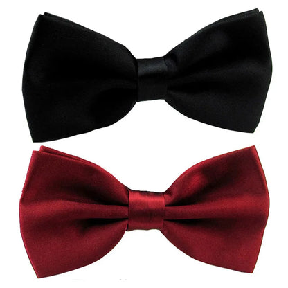 Classic Unisex Bow Tie – Adjustable Solid Color Bowtie for Men, Boys & Girls – Formal Wedding & Party Accessory